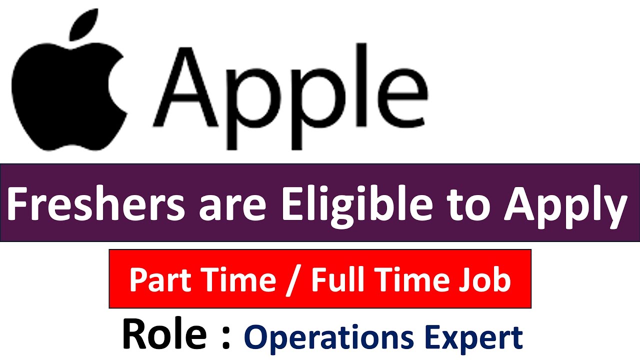 Apple Hiring Operations Expert - Freshers are Eligible to Apply - YouTube