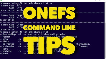 OneFS COMMAND LINE TIPS