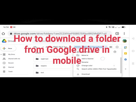 How to download a folder from Google Drive in Android phone/mobile