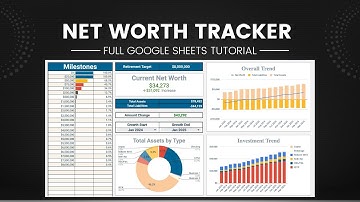 Net Worth Tracker FULL Tutorial for Google Sheets