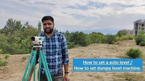 How to set an auto level// how to set a dumpy level machine.