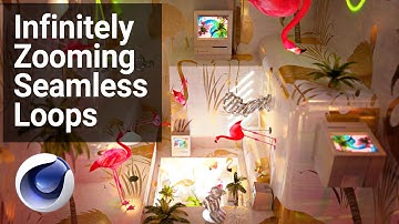 How to make perfect seamless loops in Cinema 4D, Part 3/3: Infinitely scaling loop