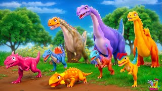 Laugh Out Loud with Dinosaurs | Dilophosaurus Funny Fight Adventures  Dinosaur Comedy Cartoons