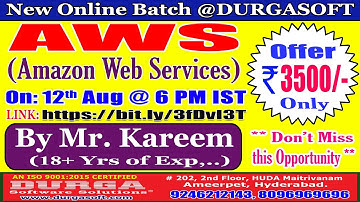 AWS Online Training @ DURGASOFT