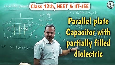 17. Capacitor with partially filled dielectric | 12th | Physics handwritten notes #cbse