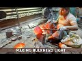 Talented Man Making Designer Bulkhead Light by Aluminum Casting | Traditional Foundry Workshop