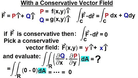 Calculus 3: Green's Theorem (6 of 21) With a Conservative Vector Field