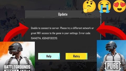 Unable to connect to server. Please try a different network or grant WiFi access to the game in your