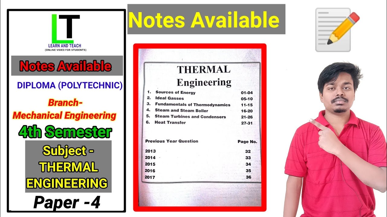 Thermal Engineering Notes 4th semesterDiploma (Mechanical