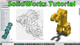 Design Mechanical Component In SolidWorks Tutorial In Hindi/Urdu | Practice-20