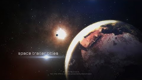 Space Trailer (After Effects template)