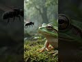 Frosch vs Fliege #gemini #creator #viral #promts #aivideo #kidsvideo #tiere #frösche