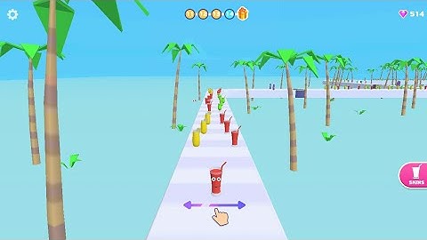 Juice Run #3 All Levels Gameplay Hand Cam