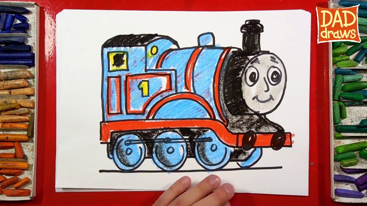 thomas train drawing for kids