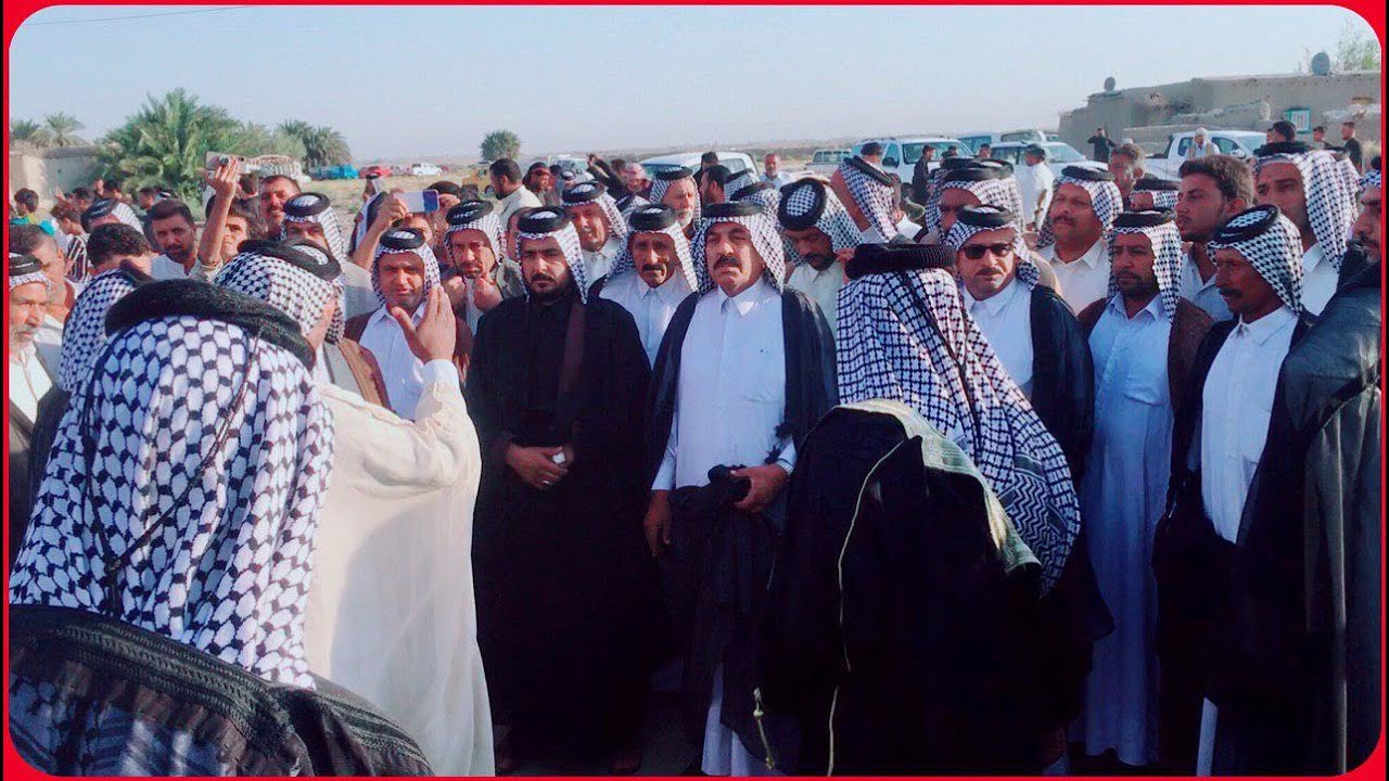 عراضة الشيخ عبيد محمد آل خضر  شيخ عشيرة آل بوعلي