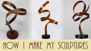 How I Make My Large Free Form Curve Laminated Timber Sculptures