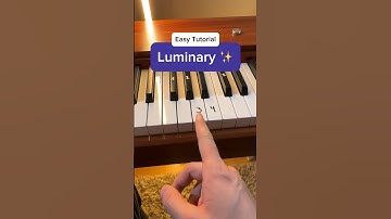 Play Luminary the easiest way possible ✨ for both hands #piano #tutorial #pianolessons #luminary