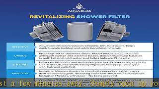 AquaBliss Replacement Cartridge SFC100 High Output Multi Stage Revitalizing Shower Filter – Reduces