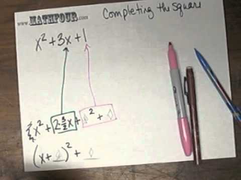 Completing the Square Example 2 - YouTube