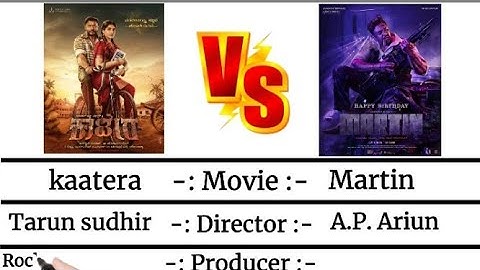 Kaatera vs Martin movie comparision || Martin versus kaatera movie comparision || Darshan || Druva |