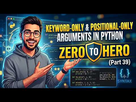 Keyword-Only and Positional-Only Argument (Part 39)