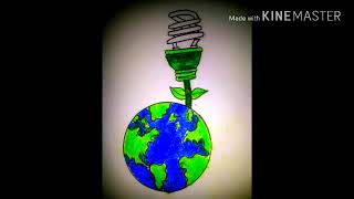 Save Energy-Save Future-Draw Step By Step.