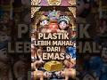 PLASTIK LEBIH MAHAL DARI EMAS?! 😱 Kiamat Sedotan & Tutup Botol! #shorts #faktaunik #simulasi