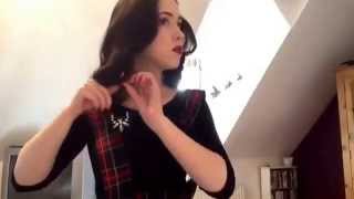 Vintage Hair Brush Out - 1940s 1950s style - pageboy how to