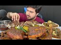 Asmr eating spicy mutton chops biryanispicy two whole chickenspicy mutton  eggs curry mukbang