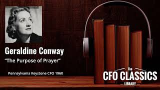 "The Purpose of Prayer" by Geraldine Conway - Pennsylvania Keystone CFO 1960