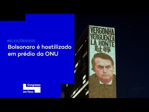 Bolsonaro é hostilizado em prédio da ONU