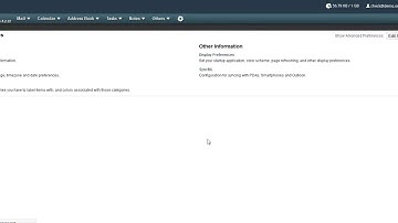 Steps to change the webmail language settings via horde interface