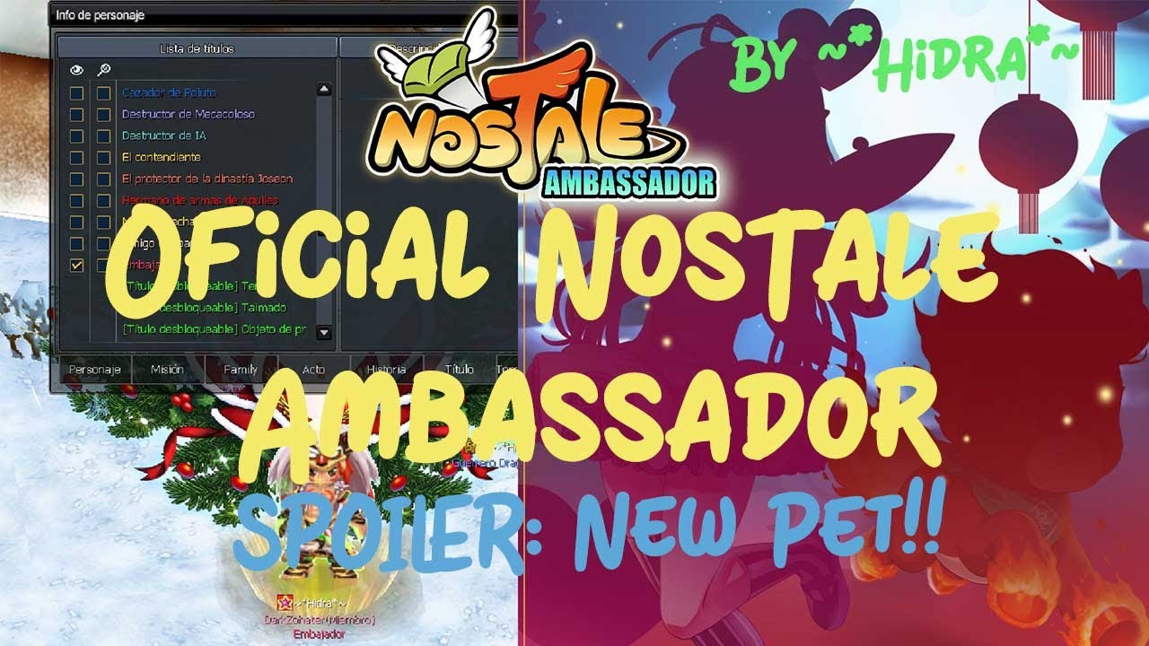 CODIGO CREADOR - EMBAJADOR OFICIAL NOSTALE | SPOILER NUEVA PET?? | NosTale Español 2025 By ~*Hidra*~