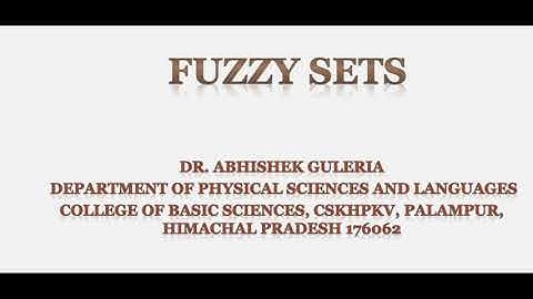 Fuzzy  Set