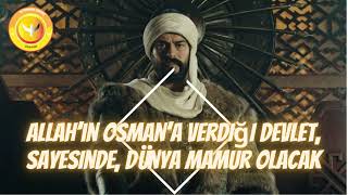 Allah’ın Osman’a verdiği devlet Sayesinde dünya mamur olacak | Kuruluş Osman| Ottomans Empire Dramas Resimi