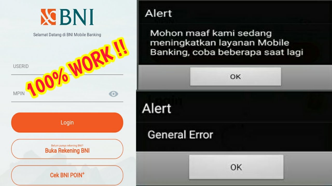 Cara Mengatasi MBanking BNI Tidak Bisa Login dan Selalu Alert/Error