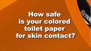 How safe is colored toilet paper for skin contact? screenshot 4