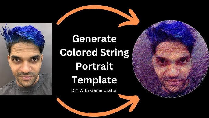 How to Make Colored String Portrait Basics