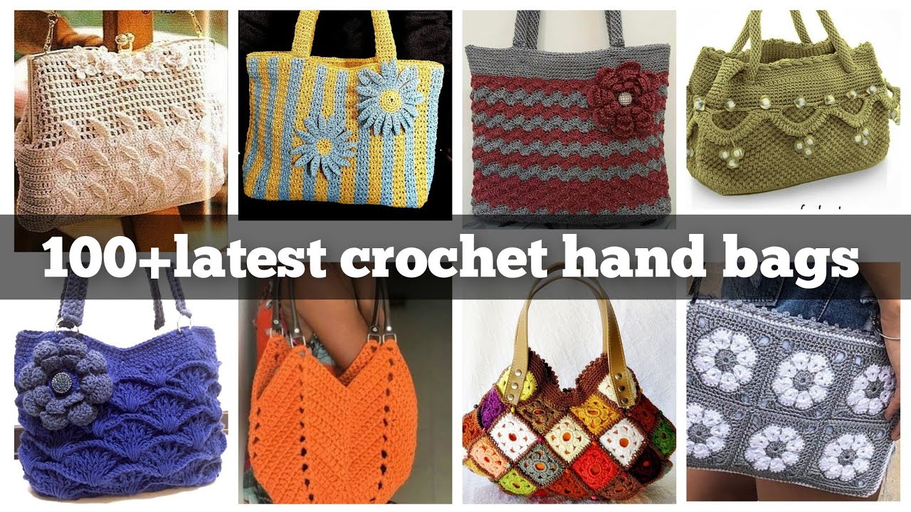 Красивые и потрясающие модели вязаных крючком сумок для девочек | Вязаные сумочки
