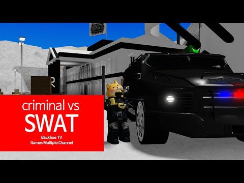 Roblox Criminal Vs Swat Game Play I Backhoe Tv Youtube - roblox criminal vs swat video search results roblox