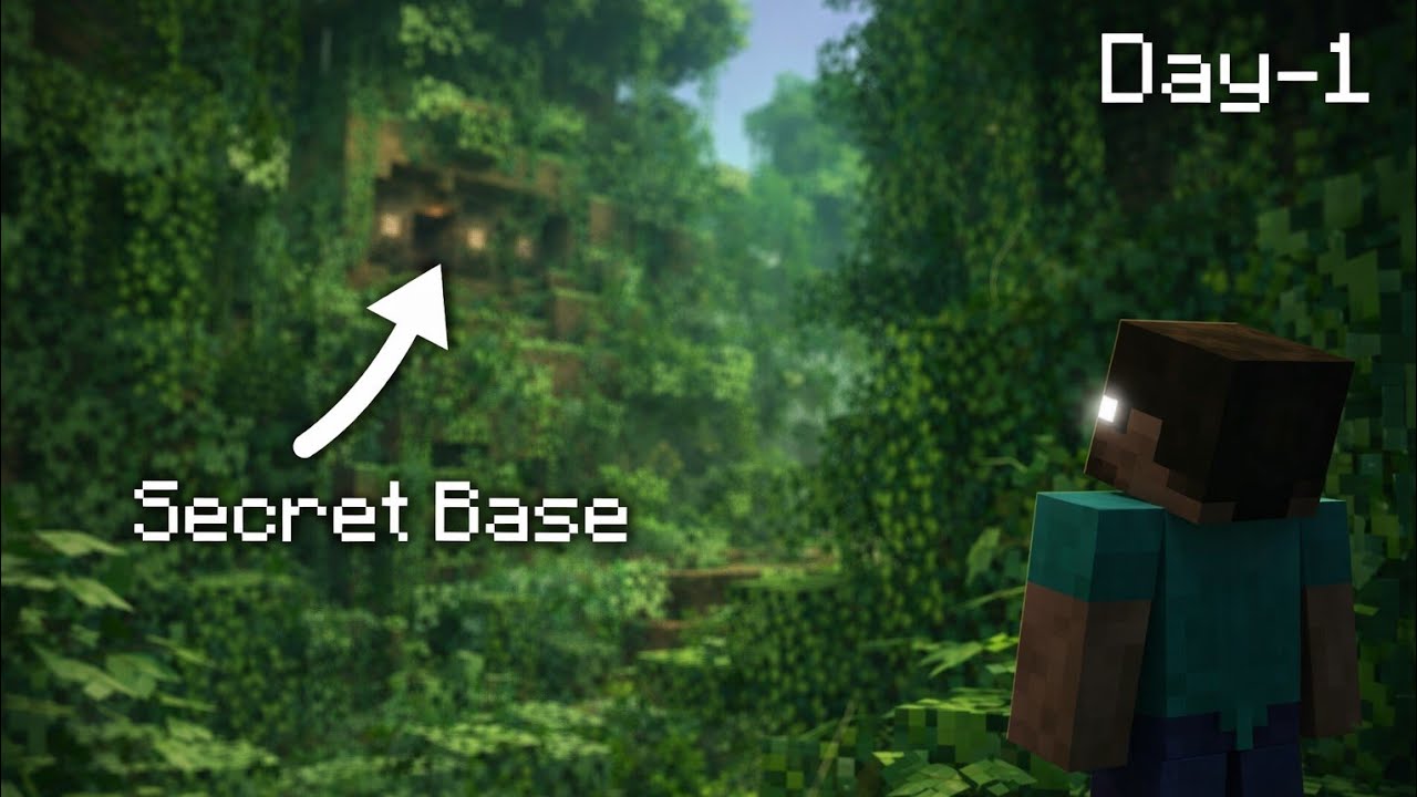 This Is How I Built A Secret Tree House in Survival Minecraft 