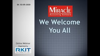 Must Watch!! Live Webinar on Miracle Accounting Software screenshot 4