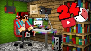 Я СТАЛ ЮТУБЕРОМ НА 24 ЧАСА В МАЙНКРАФТ | Компот Minecraft