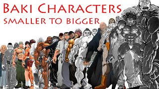 Baki Characters Size Comparison - Smaller to Bigger