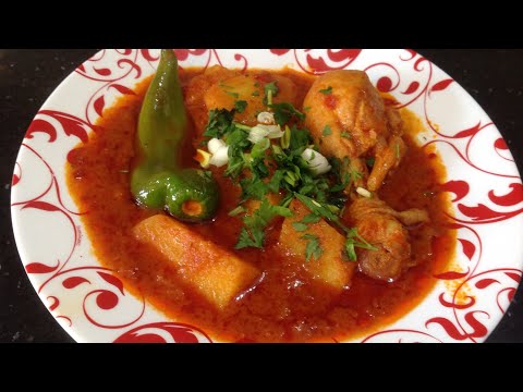 MAR9ET BATATA AU POULET مرقة بطاطا بالدجاج