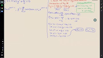 Math 240 Differential Equations - 6.3: Method of Frobenius (Part 2)