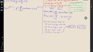 Math 240 Differential Equations - 6.3: Method of Frobenius (Part 2)