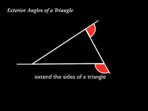 Exterior Angles of a Triangle & Exterior Angle Theorem.mov