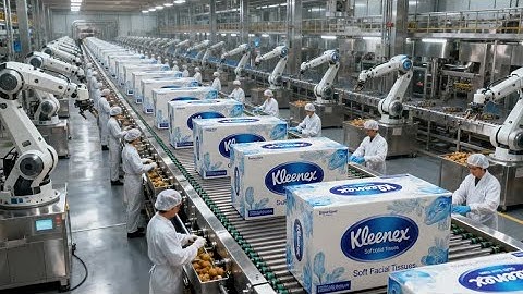 FULL PROCESS | Inside the Kleenex Factory – How Soft Tissue Paper Is Made