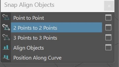 Autodesk Maya, Snap Align Objects - 2 Points to 2 Points